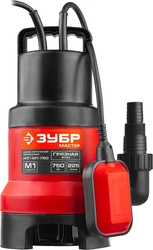 ЗУБР  750 Вт, дренажный насос для грязной воды (НПГ-М1-750) НПГ-М1-750