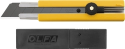 OLFA  25 мм, в комплекте с лезвиями EXCEL BLACK 5 шт, нож (OL-H-1BB/5BB ) OL-H-1BB/5BB