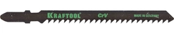 KRAFTOOL  T144D, EU-хвост., по дереву, быстрый рез, шаг 4 мм, 75 мм, 2 шт, полотна для лобзика (159521-4) 159521-4