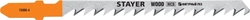 STAYER  T244D, 2 шт, 75 мм / 4 мм, T-хвост., HCS сталь, фигурный рез по дереву/ДСП, полотна для лобзика, Professional (15986-4) 15986-4_z02