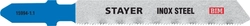STAYER  T118GF, T-хвост., Bi-Metal, по металлу 0.5-1.5 мм, шаг зуба 1.1 мм, раб. длина 50 мм, 2 шт, полотна для лобзика, Professional (15994-1.1) 15994-1.1_z02