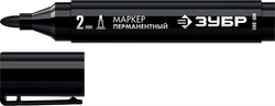 ЗУБР  МП-300, 2 мм, заостренный, черный, перманентный маркер, Профессионал (06322-2) 06322-2