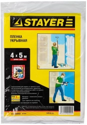 STAYER  4 м, 5 м, 7 мкм, защитная укрывочная пленка (1225-07-05) 1225-07-05