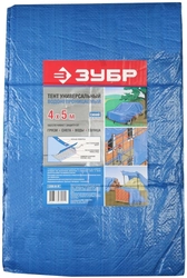 ЗУБР  плотность 75 г/м2, 4 х 5 м, тент-полотно Универсальный (12550-04-05) 12550-04-05