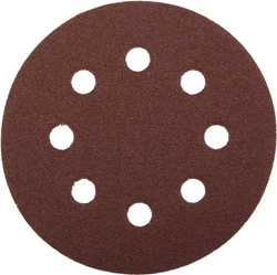 ЗУБР 8 отв., Р60, 125мм, 5 шт., круг шлифовальный универсальный, абразивная бумага на велкро основе 35562-125-060 35562-125-060