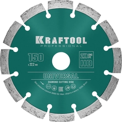 KRAFTOOL  Universal, 150 мм, (22.2 мм, 10 х 2.4мм), сегментный алмазный диск (36680-150) 36680-150