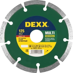 DEXX  Multi Universal, 125 мм, (22.2 мм, 7 х 1.9 мм), сегментный алмазный диск (36701-125) 36701-125_z01