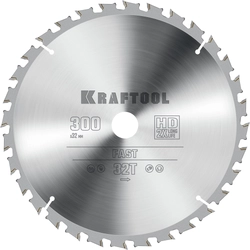 KRAFTOOL  Fast, 300 х 32 мм, 32Т, пильный диск по дереву (36950-300-32) 36950-300-32