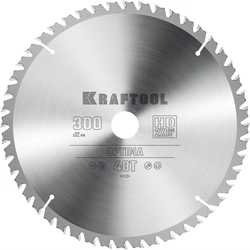 KRAFTOOL  Optima, 300 х 32 мм, 48Т, пильный диск по дереву (36951-300-32) 36951-300-32