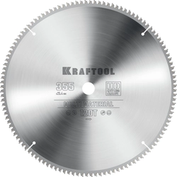 KRAFTOOL  Multi Material, 355 х 25.4 мм, 120Т, пильный диск по алюминию (36953-355-25.4) 36953-355-25.4