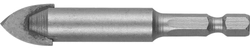 ЗУБР  14 мм, 2х кромка, HEX 1/4, Сверло по стеклу и кафелю (29840-14) 29840-14
