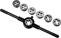 STAYER  MaXCut, 8 предметов, инструментальная сталь, набор плашек (28015-H8) 28015-H8_z01