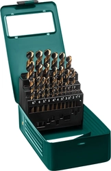 KRAFTOOL  Cobalt, 25 шт, (1-13 мм), сталь М42, HSS-Co(8%), набор сверл по металлу (29656-H25) 29656-H25