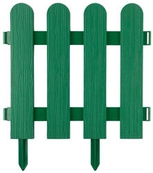 GRINDA  Штакетник, 29 х 224 см, зеленый, 7 секций, декоративный забор (422209-G) 422209-G