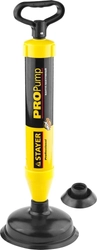 STAYER  PROPump, d 70, 160 мм, вакуумный вантуз с двумя адаптерами, Professional (51925) 51925