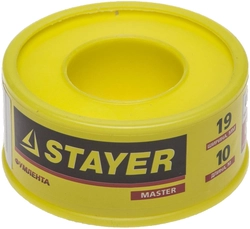 STAYER  0.075 мм х 19 мм х 10 м, 0.40 г/см3, ФУМ лента (12360-19-040) 12360-19-040