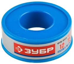 ЗУБР  0.1 мм х 12 мм х 15 м, 0.40 г/см3, ФУМ лента (12373-12-040) 12373-12-040