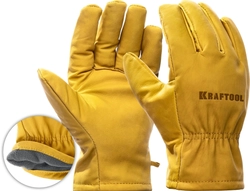 KRAFTOOL  EXTREM, XL, от мех. воздействий, кожаные перчатки (1136-XL) 1136-XL