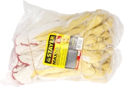 STAYER  PROTECT, L-XL, эластичные, натуральный хлопок, 10 пар, перчатки с латексным обливом (11408-H10) 11408-H10