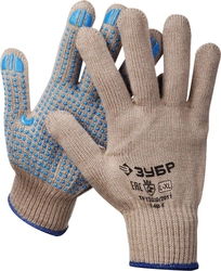 ЗУБР  ЕНИСЕЙ, L-XL, акрил, покрытие ПВХ (точка), утеплённые перчатки, Профессионал (11463-XL) 11463-XL