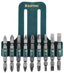 KRAFTOOL  KraftMax, 9 шт, набор двусторонних бит (26060-H10) 26060-H10