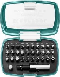 KRAFTOOL  Grand-32, с магнитным адаптером 32 шт, набор бит (26083-H32) 26083-H32