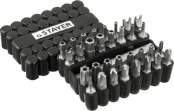 STAYER  33 шт, набор специальных бит с магнитным адаптером (26084-H33) 26084-H33