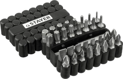 STAYER  33 шт, набор бит с магнитным адаптером (26085-H33) 26085-H33