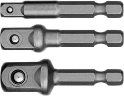 STAYER  Maxfix, 50 мм, 3 шт, адаптеры для торцовых головок (26656-H3) 26656-H3