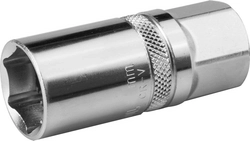 KRAFTOOL  1/2″, 16 мм, свечная торцовая головка с резиновой вставкой (27812-16) 27812-16_z01