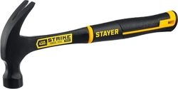 STAYER  Strike, 450 г, цельнометаллический столярный молоток-гвоздодёр, Professional (2025-450) 2025-450