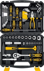 STAYER  UNIVERSAL 83, 83 предм., (1/2″+ 1/4″), универсальный набор инструмента, Professional (27710-H83) 27710-H83