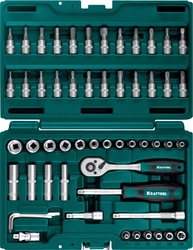KRAFTOOL  X-Drive, 57 предм., (1/4″), универсальный набор инструмента (27885-H57) 27885-H57