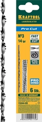 KRAFTOOL  Pro Cut, 130 мм, 6 шт, спиральные полотна для лобзика (15344-03) 15344-03