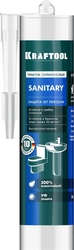 KRAFTOOL  Sanitary, 300 мл, белый, санитарный силиконовый герметик (41255-0) 41255-0