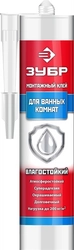 ЗУБР  300 мл, белый, влагостойкий монтажный клей (41335) 41335
