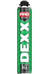 DEXX  PRO, 750 мл, пистолетная, всесезонная, выход до 30 л, монтажная пена (41126) 41126