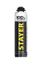 STAYER  100% Cleaner, 500 мл, очиститель монтажной пены, Professional (41139) 41139