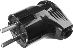 STAYER  MAXElectro, черная, 16 А/220 В, 1300 Вт, угловая вилка (55161-B) 55161-B