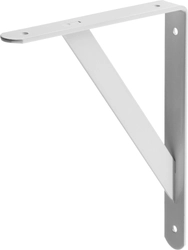 STAYER  250 х 200 х 30 х 4 мм, белый, усиленный уголок-кронштейн (37421-1) 37421-1