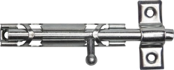 ЗТ-12, 80 мм, покрытие белый цинк, накладная задвижка (37735-80) 37735-80