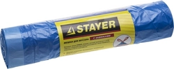 Stayer  30 л, 20 шт, голубые, с завязками, мусорные мешки (39155-30) 39155-30