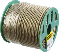 STAYER  5 мм, L 100 м, стальной трос в полимерной оболочке (30410-50) 30410-50