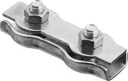 ЗУБР  8 мм, 15 шт, двойной зажим троса (4-304445-08) 4-304445-08