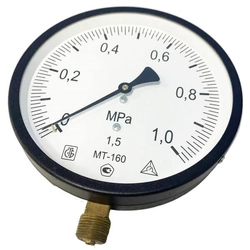 Манометр радиальный МТ-160 1,0МПа (трубная резьба - G½") т тт000020209