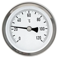 Термометр биметаллический ∅100 120°C (L100) т тт000020216