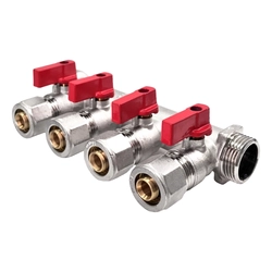 Коллектор распределительный STI ГШ 3/4" (обжим 16х4 вых.) т тт000019006