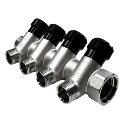 Коллектор регулирующий STI ГШ 3/4" (НР 1/2"х4 вых.) т тт000019033