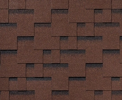 Черепица гибкая RoofShield Фемили Лайт Модерн коричневый с оттенением GL 233622