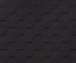 Черепица гибкая RoofShield Фемили Эко Лайт Стандарт графитно-черный GL 233647